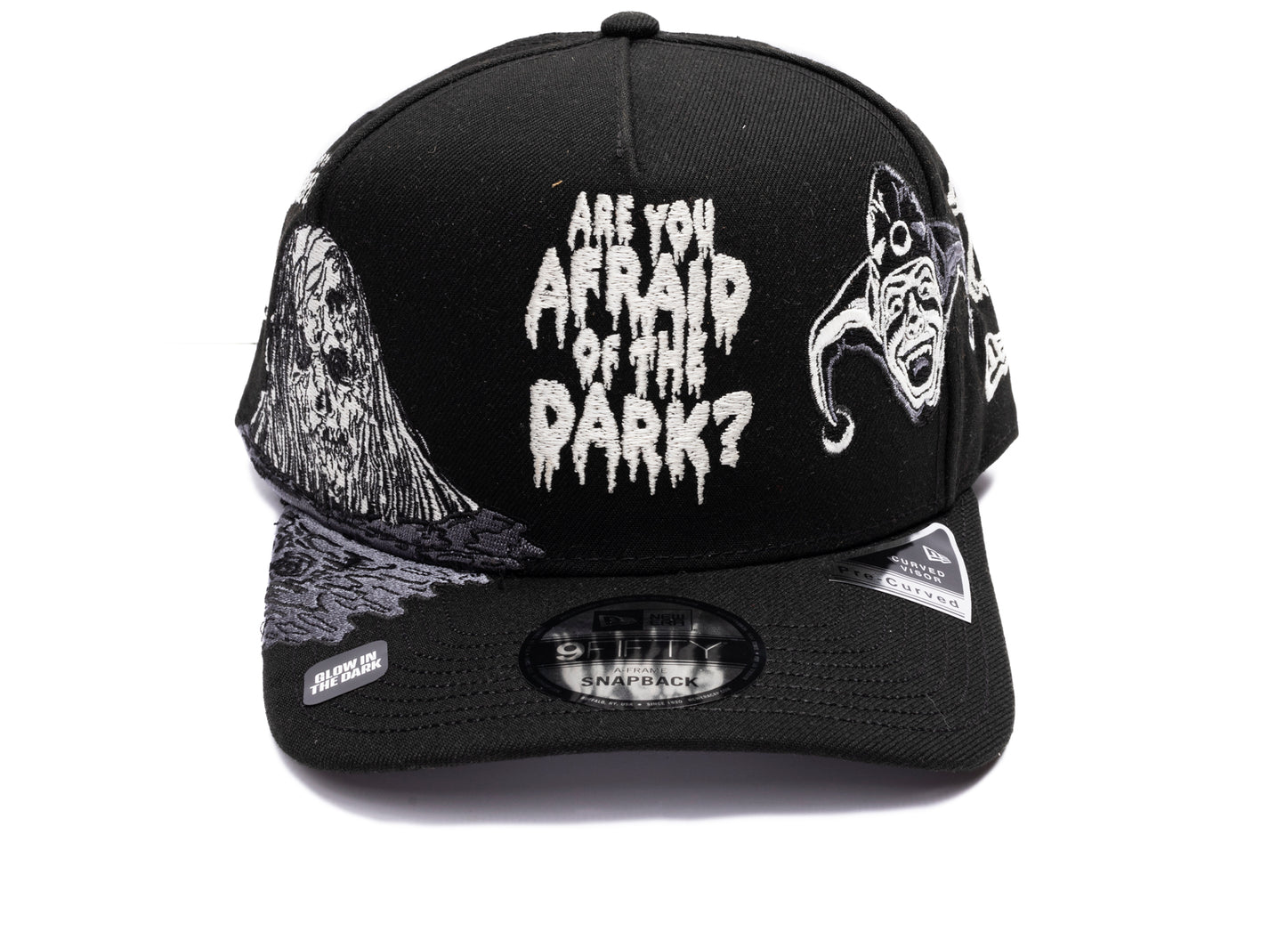 New Era 9Fifty 'Afraid of the Dark' A-Frame Snapback Hat in Black
