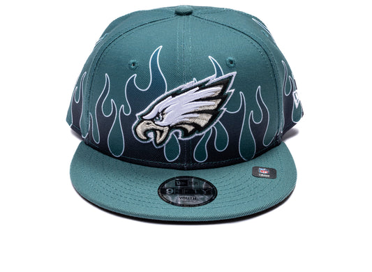Kid's New Era Flames Philadelphia Eagles 9Fifty Hat
