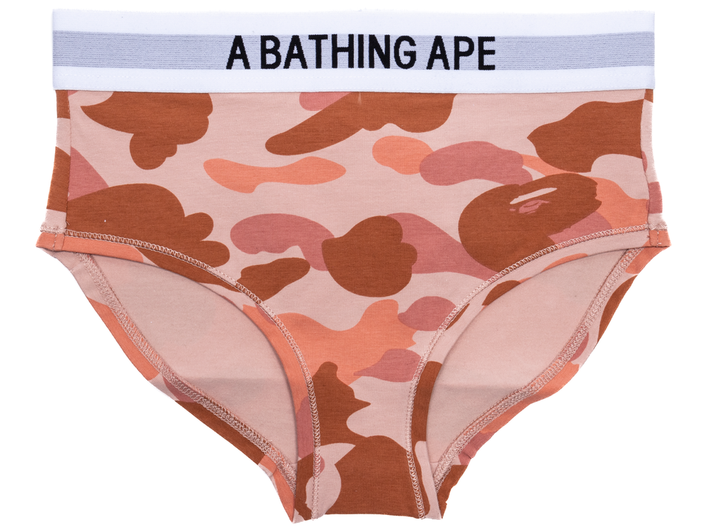 Women's A Bathing Ape 1st Camo Underwear Shorts in Pink