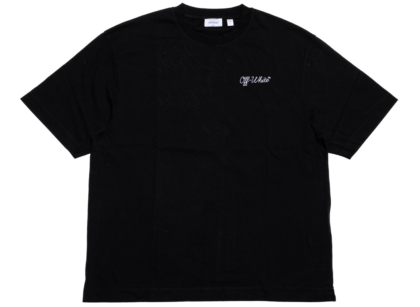 OFF-WHITE Script Logo Skate Short Sleeve T-Shirt in Black
