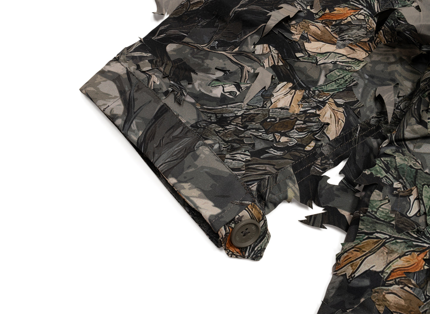 A Bathing Ape Tree Edge Camo Laser Cut M-51 Jacket
