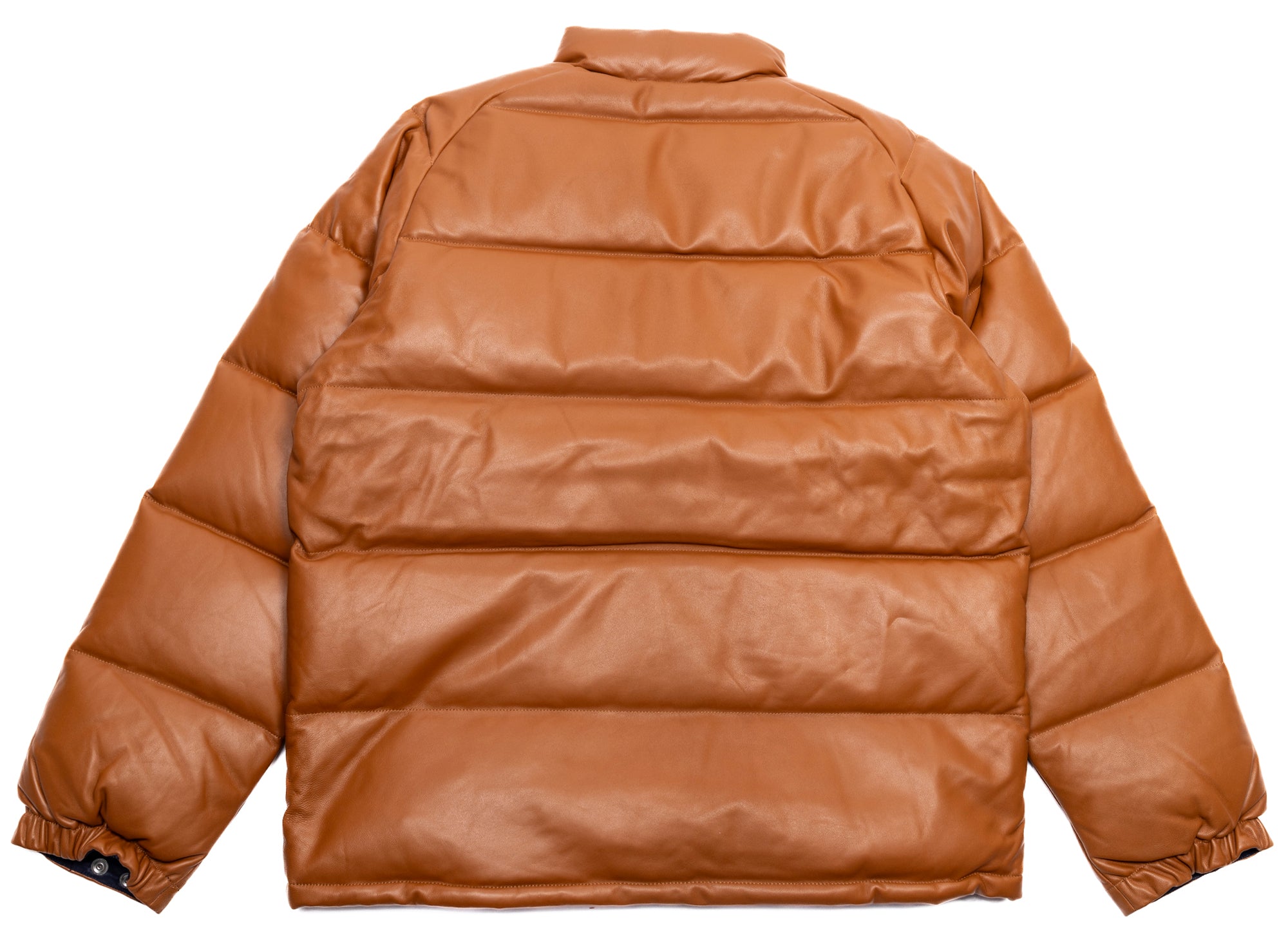 A Bathing Ape Leather Classic Down Jacket in Brown – Oneness Boutique