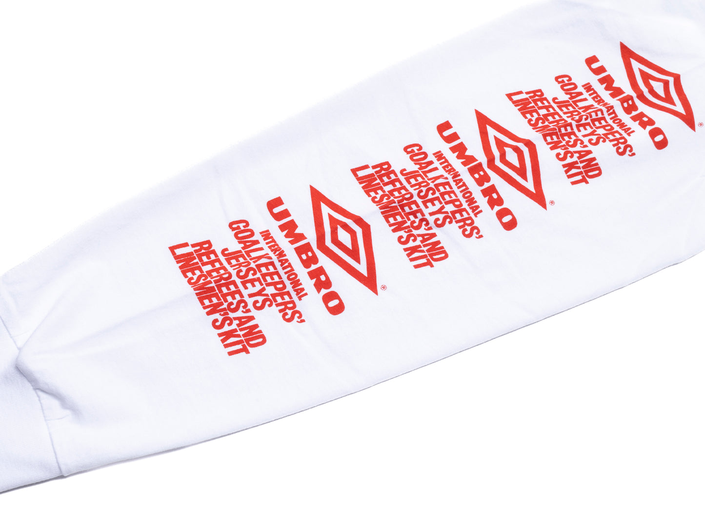 Umbro Penalty Culture Graphic Long Sleeve in White xld