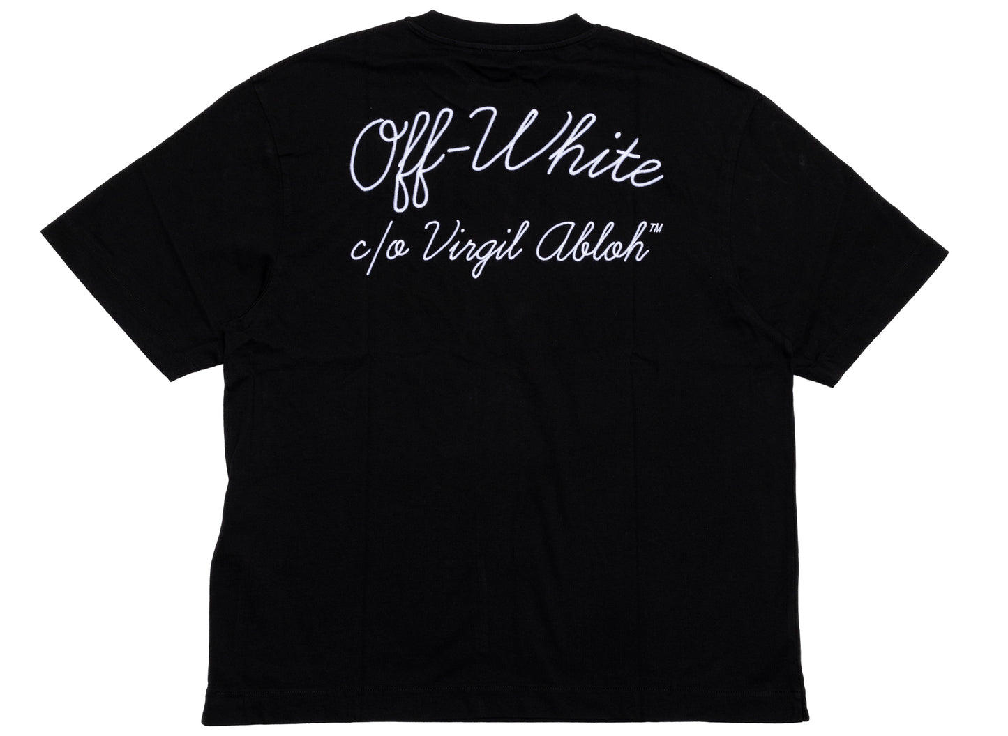 OFF-WHITE Script Logo Skate Short Sleeve T-Shirt in Black
