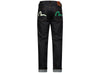 Evisu Seagull Embossed Printed Carrot Fit Denim Jeans