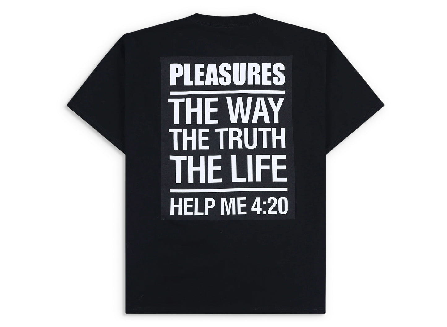 Pleasures Scripture T-Shirt in Black