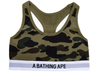 Women's A Bathing Ape 1st Camo Sports Bra in Green