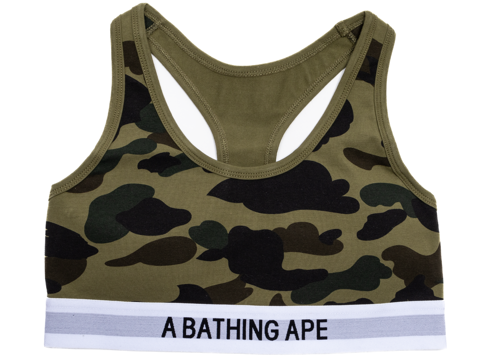 Women's A Bathing Ape 1st Camo Sports Bra in Green