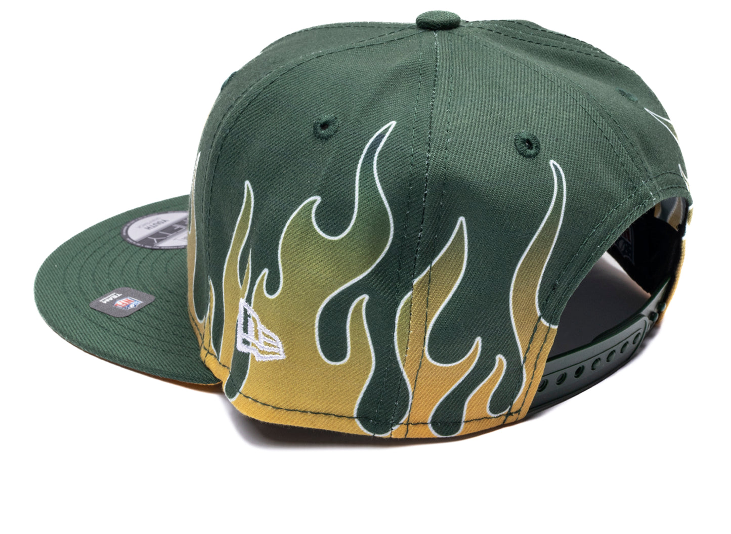 Kid's New Era Flames Green Bay Packers 9Fifty Hat