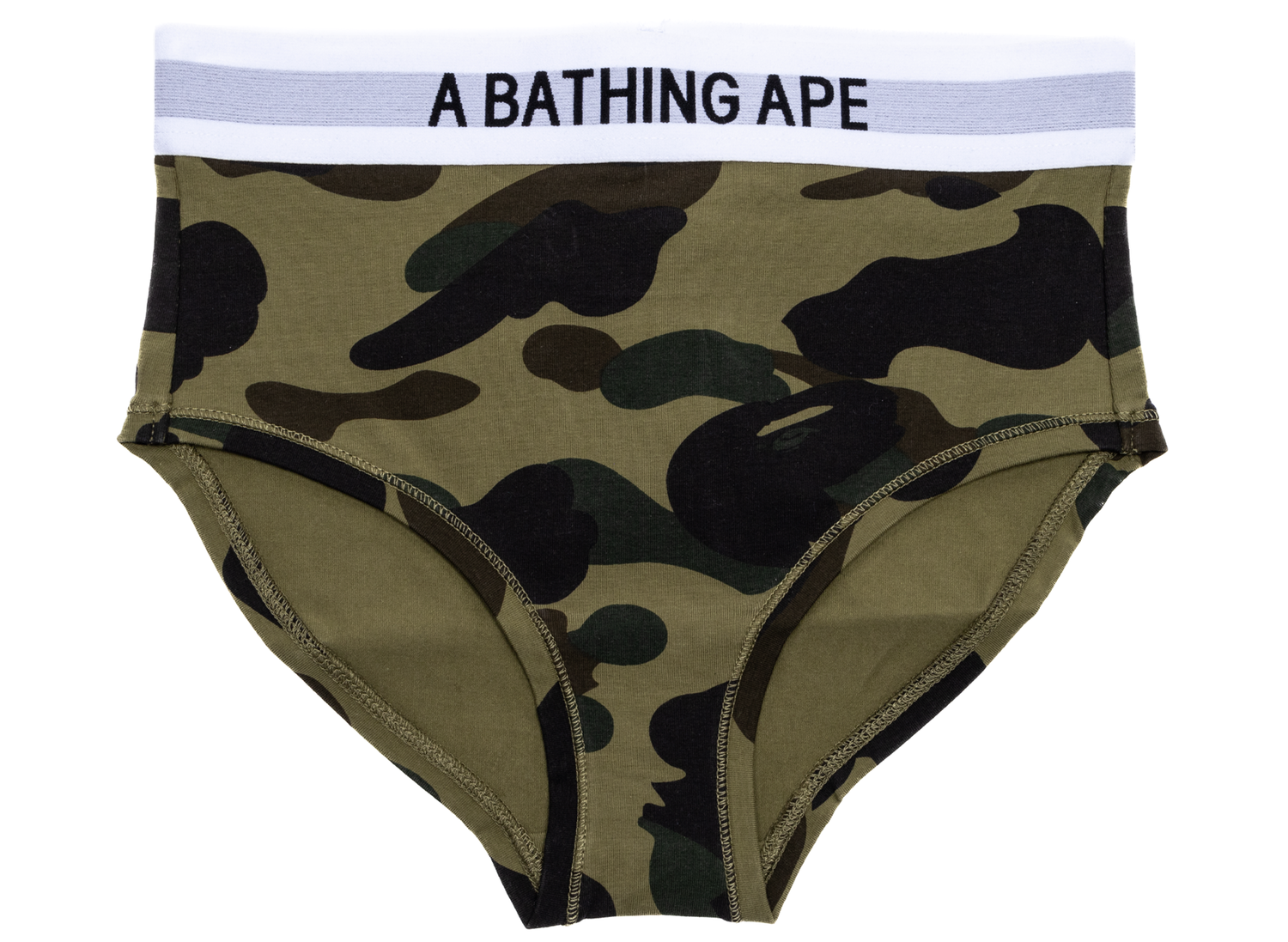 Women's A Bathing Ape 1st Camo Underwear Shorts in Green – Oneness Women's A Bathing Ape 1st Camo Underwear Shorts in Green – Oneness