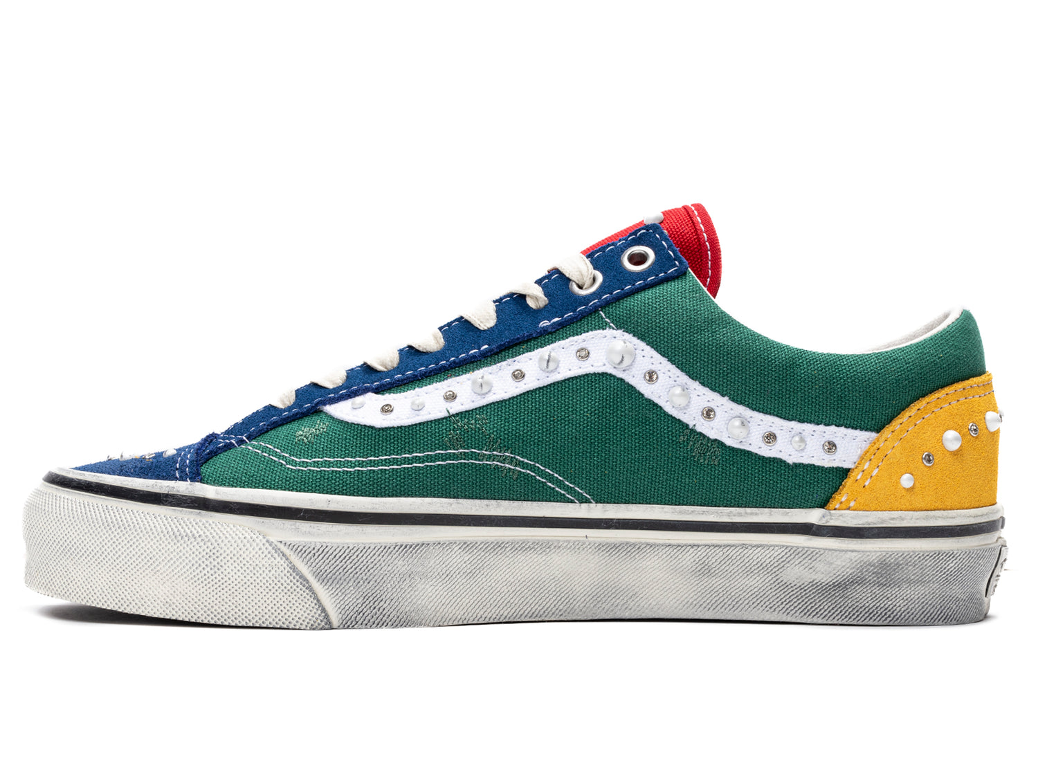 Vans LX Old Skool 36 Pearlized in Green and Multi, men's low-top sneaker, view 3
