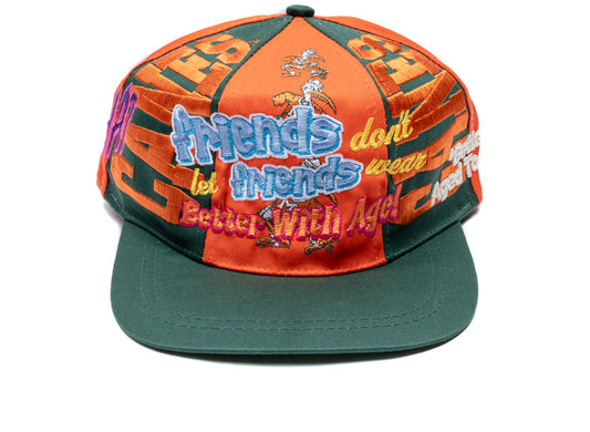 Better With Age Yeah Yeah Vintage Hat in multi-color, a one-of-one handmade unisex cap