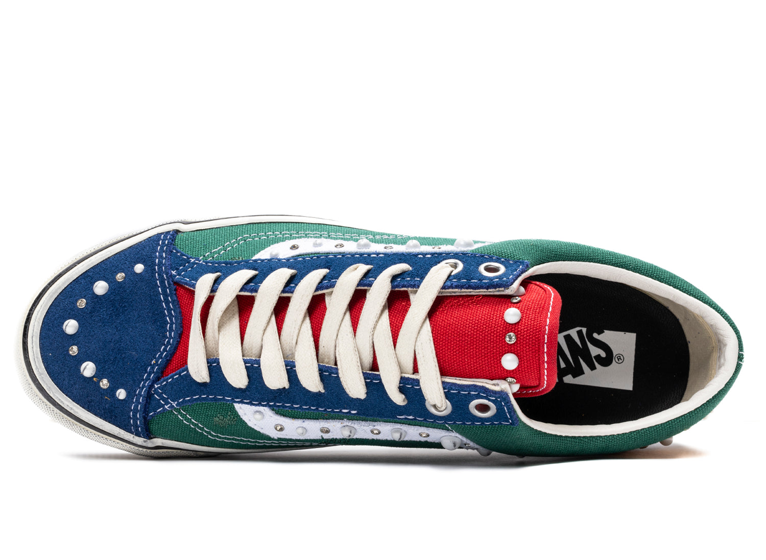 Vans LX Old Skool 36 Pearlized in Green and Multi, men's low-top sneaker, view 4