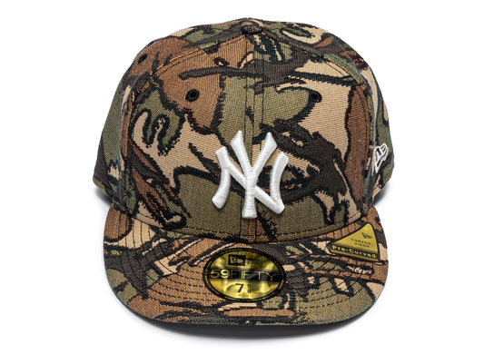New Era Jacquard Camo New York Yankees Fitted Hat