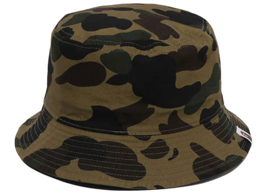 A Bathing Ape 1st Camo One Point Reversible Hat in Green xld