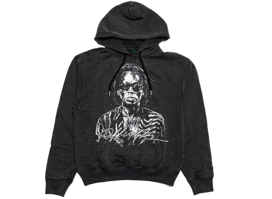OFF-WHITE Miles Davis Stadium Regular Hoodie in Black