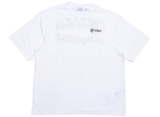 OFF-WHITE Script Logo Skate Short Sleeve T-Shirt in White