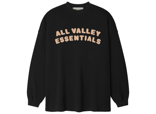 Fear of God Essentials Merch Long Sleeve Tee in Vintage Black