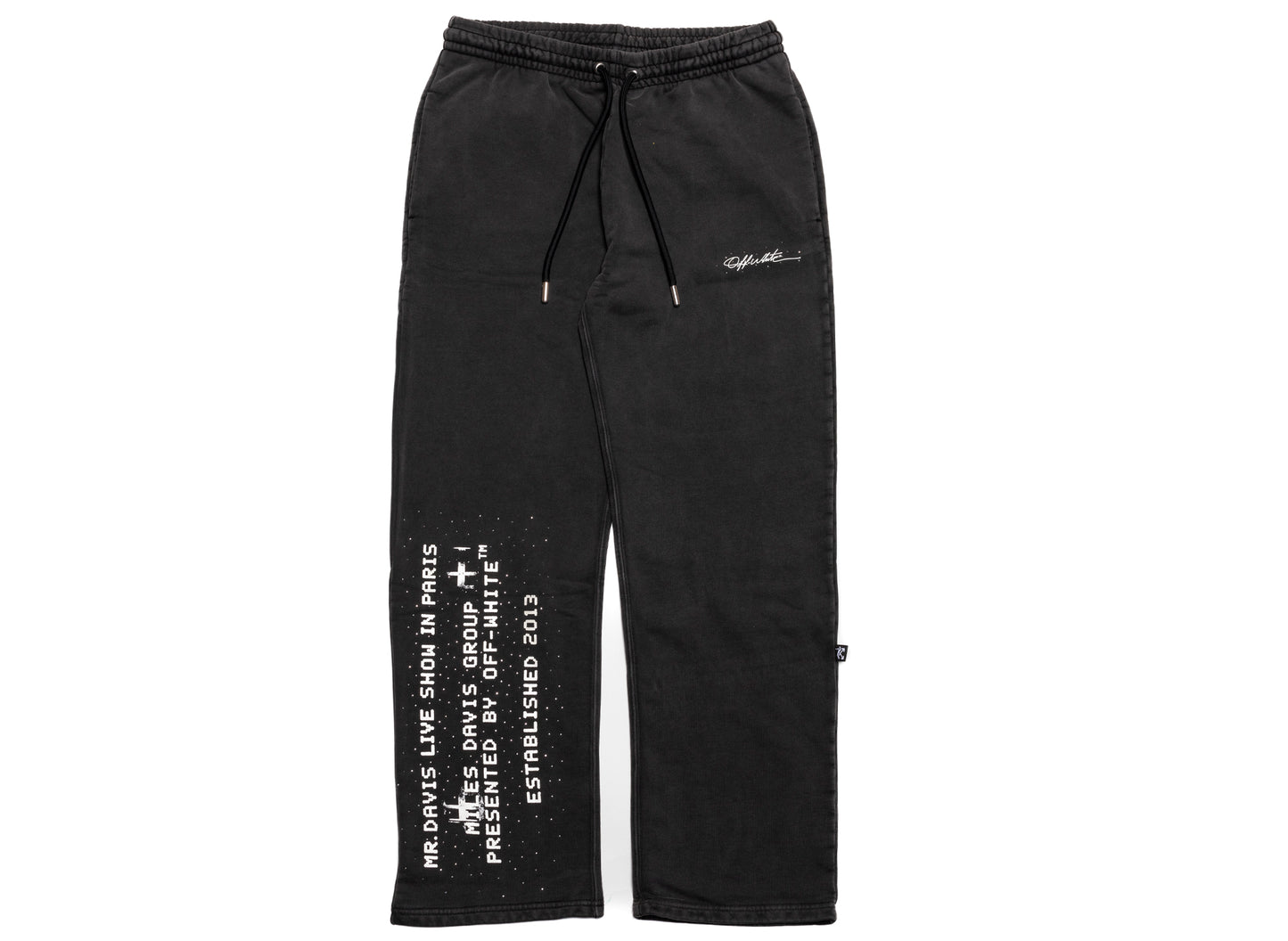 OFF-WHITE Miles Davis Stadium Sweatpants in Black