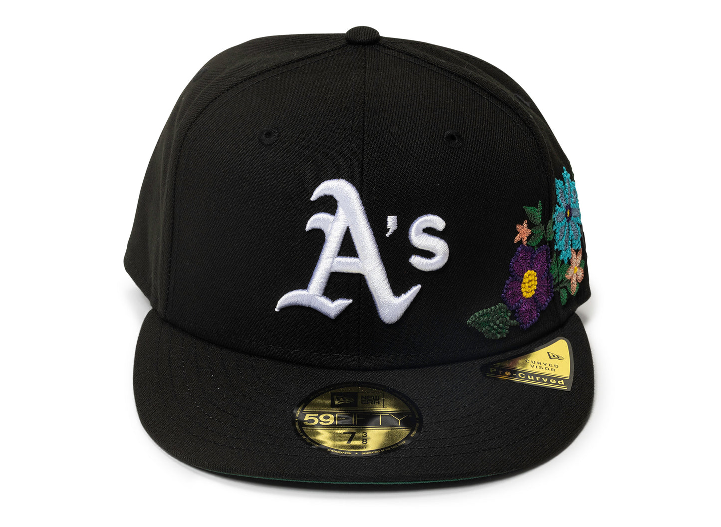 New Era Tonal Florals Oakland Athletics Fitted Hat v2