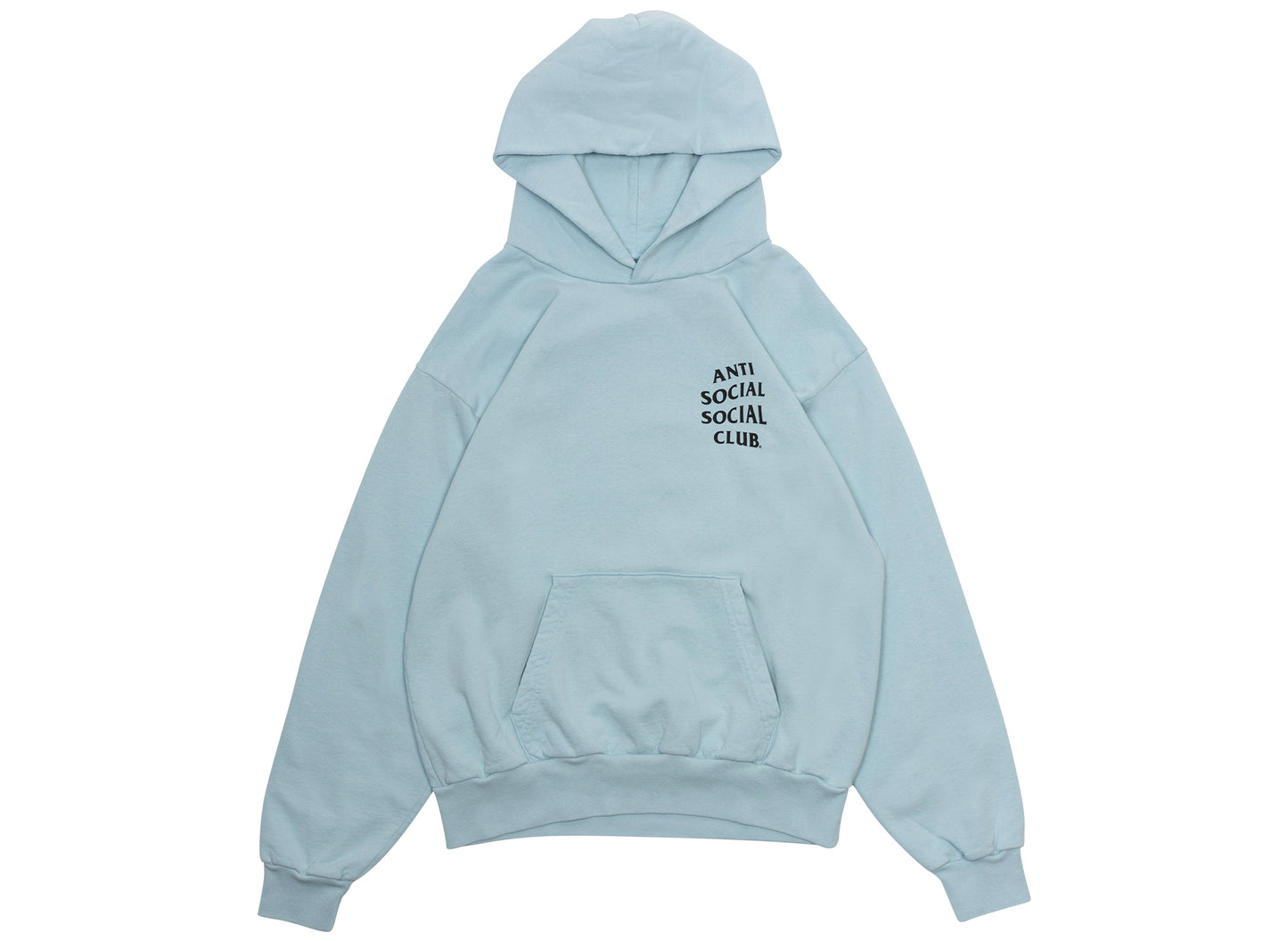 Anti Social Social Club Made in USA Kkotch Hoodie in Baby Blue