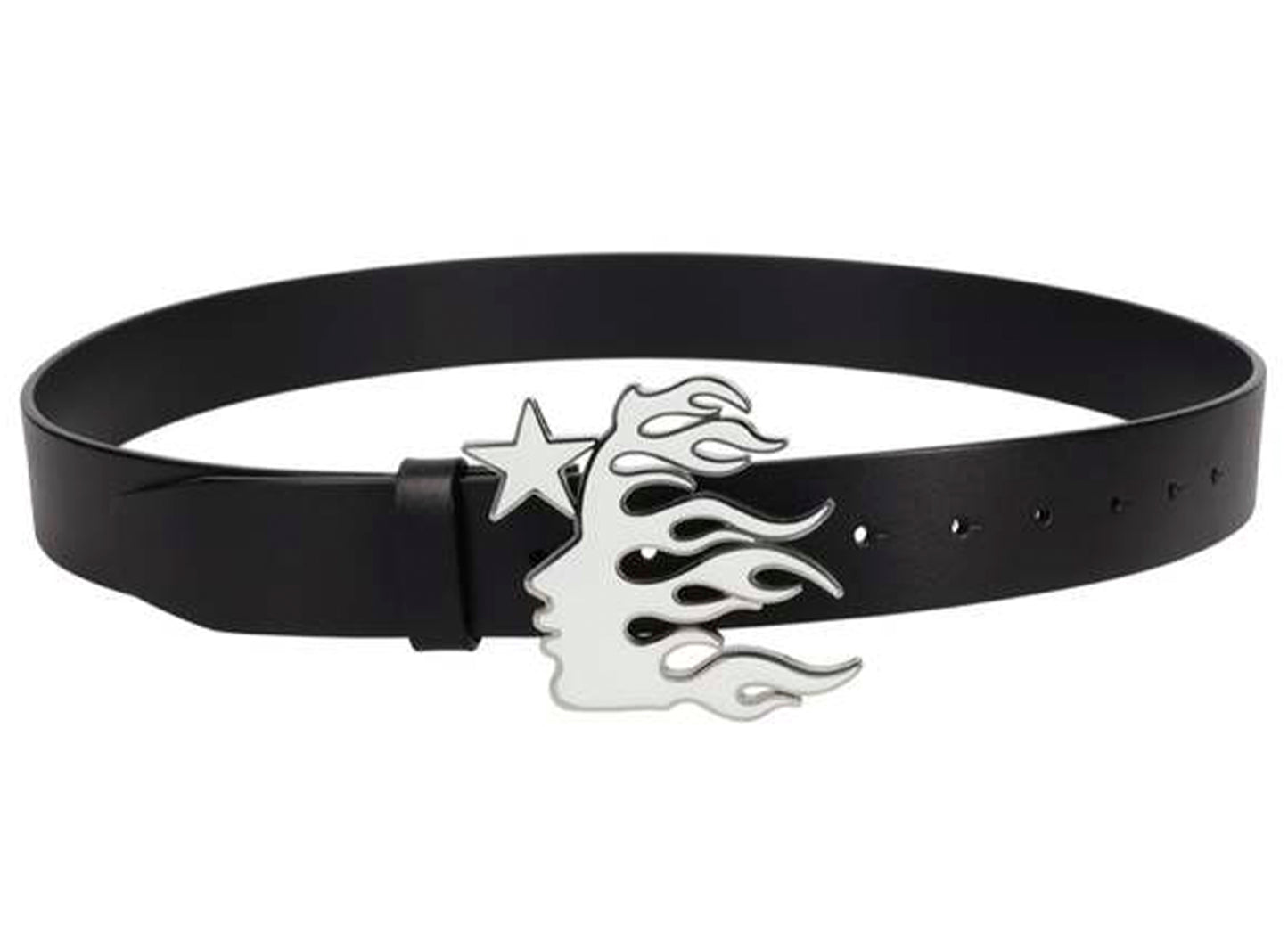 Hellstar "Flame Girl" Logo Belt in Black