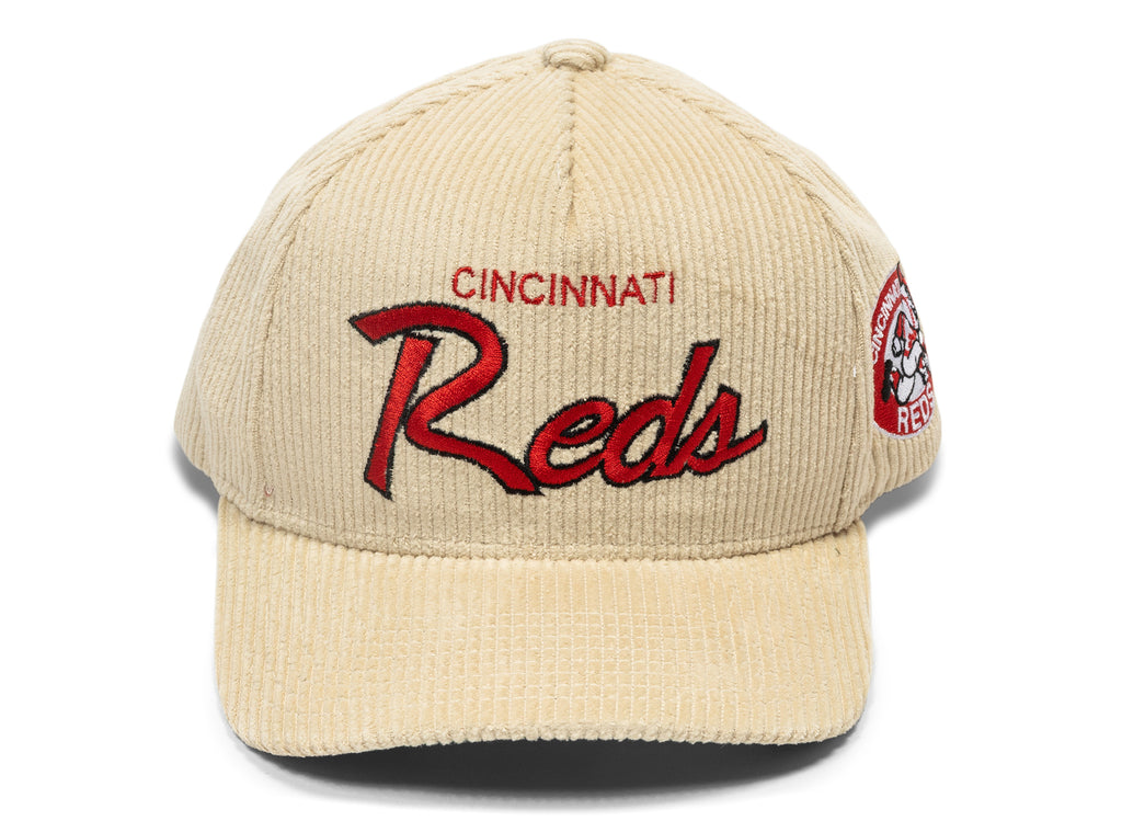 Mitchell & Ness MLB Cincinnati Reds Corduroy Off Pro Snapback Hat