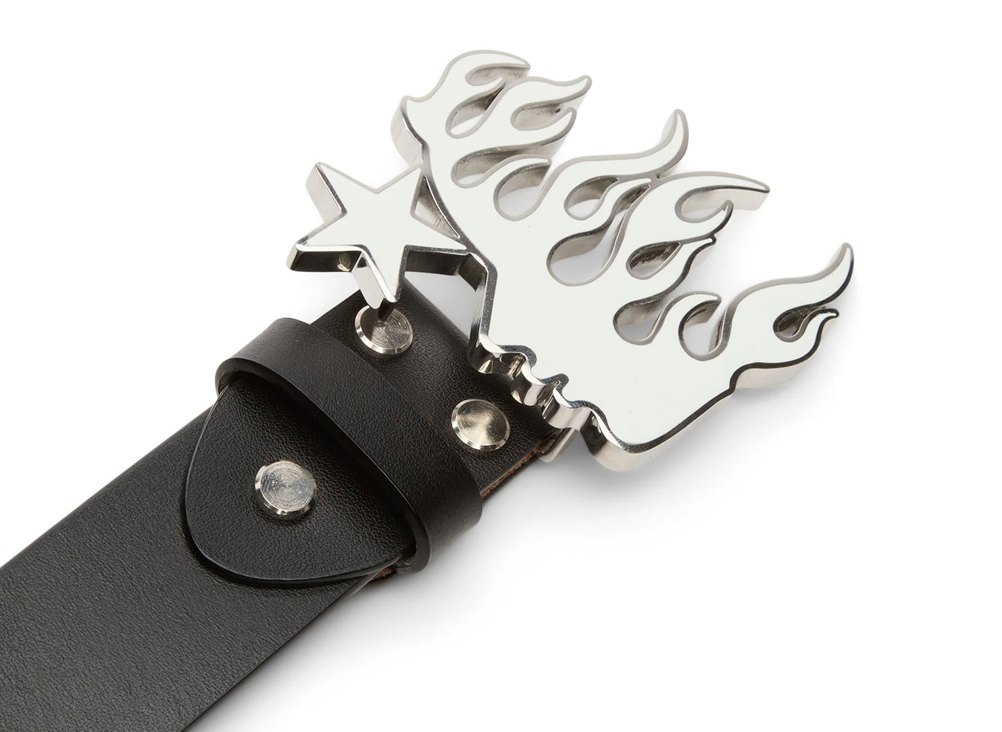 Hellstar "Flame Girl" Logo Belt in Black