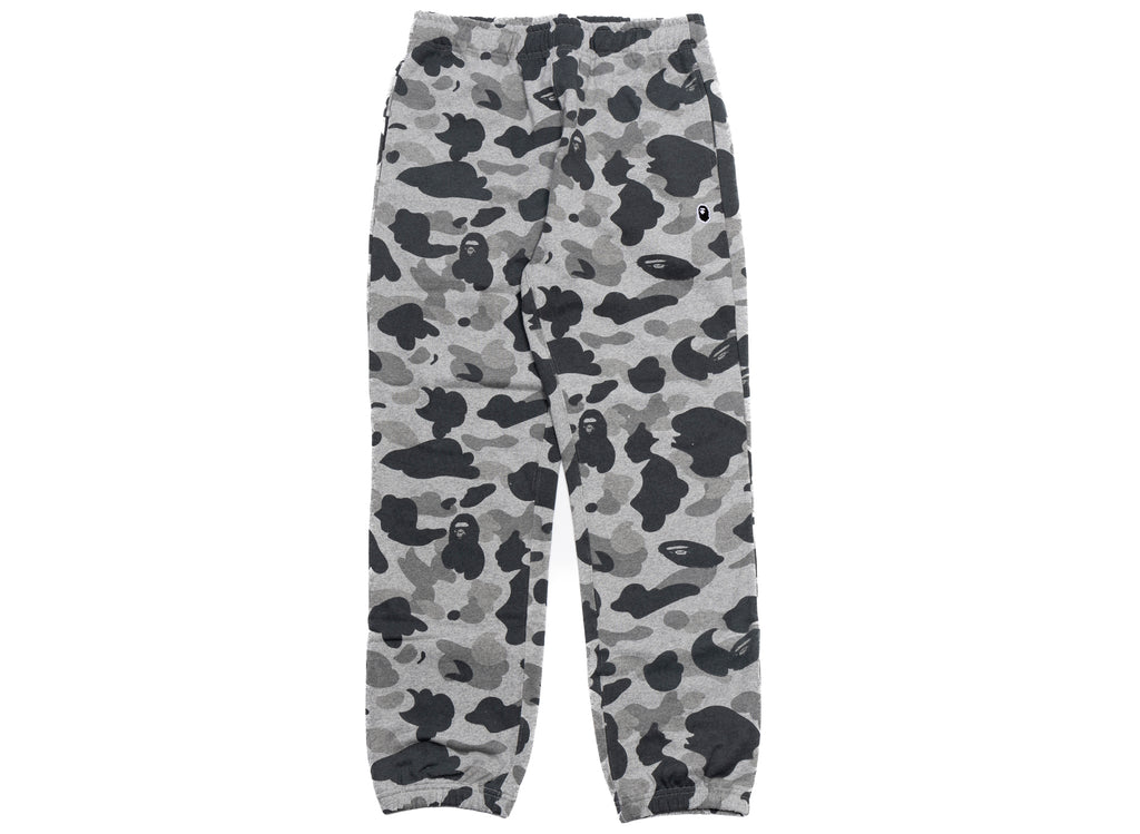 A Bathing Ape Heather Grey Camo Sweatpants