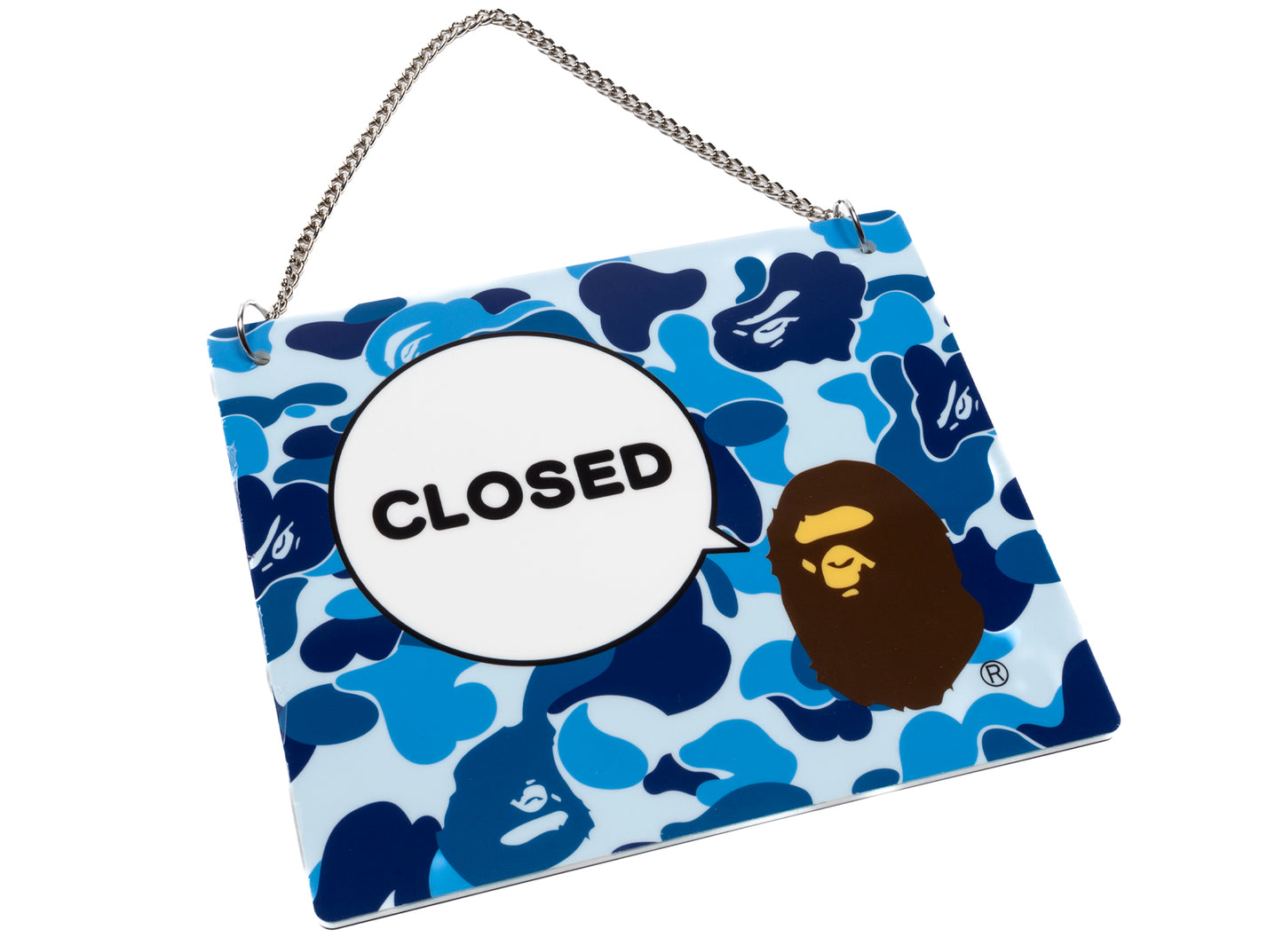 A Bathing Ape ABC Camo Open / Closed Signboard xld