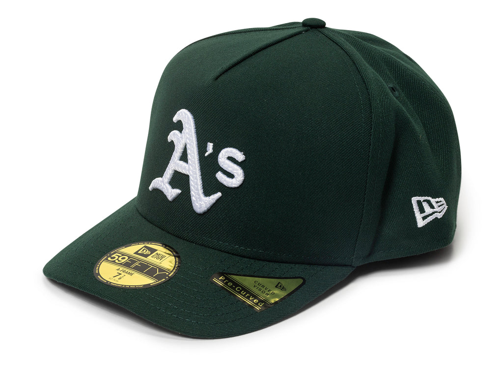 New Era Script Safety Pin Oakland Athletics Fitted Hat