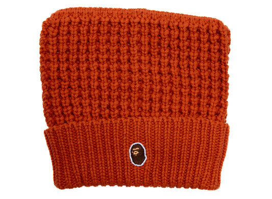 A Bathing Ape Cat Ear Knit Cap in Orange xld