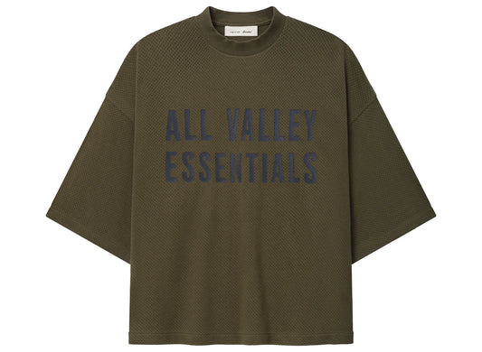 Fear of God Essentials Merch Tee in Moss