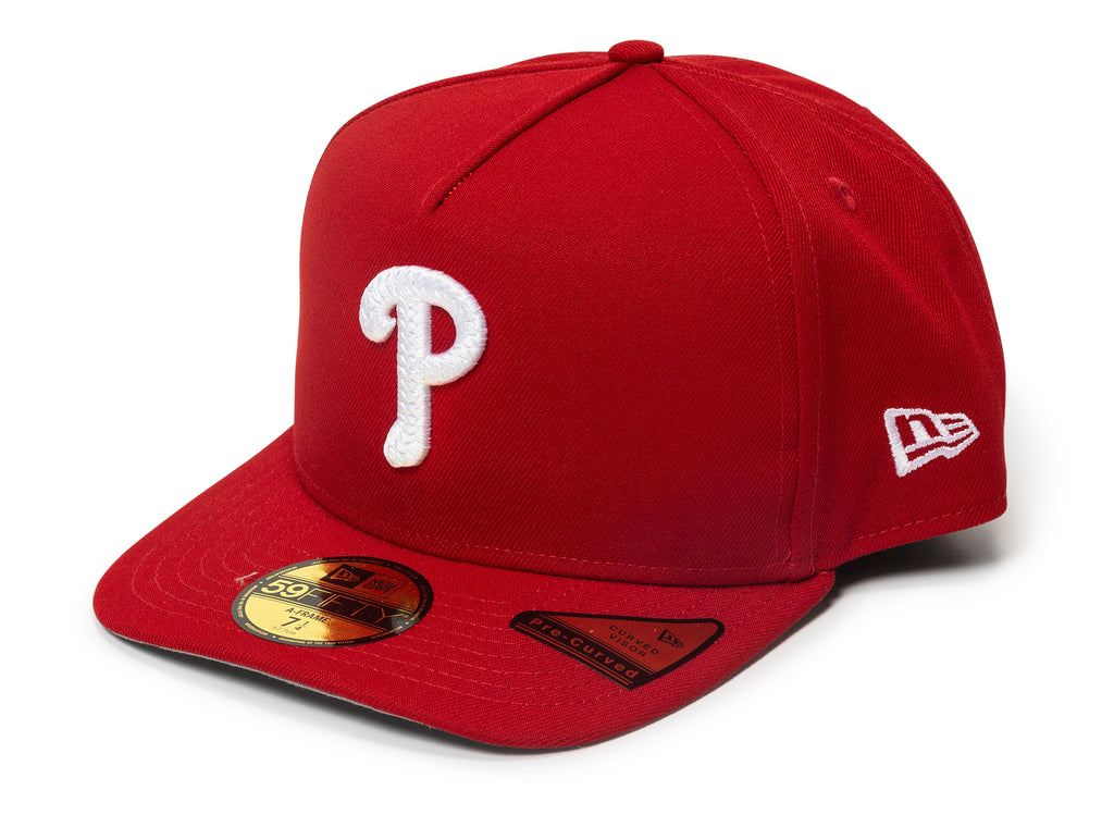 New Era Script Safety Pin Philadelphia Phillies Fitted Hat