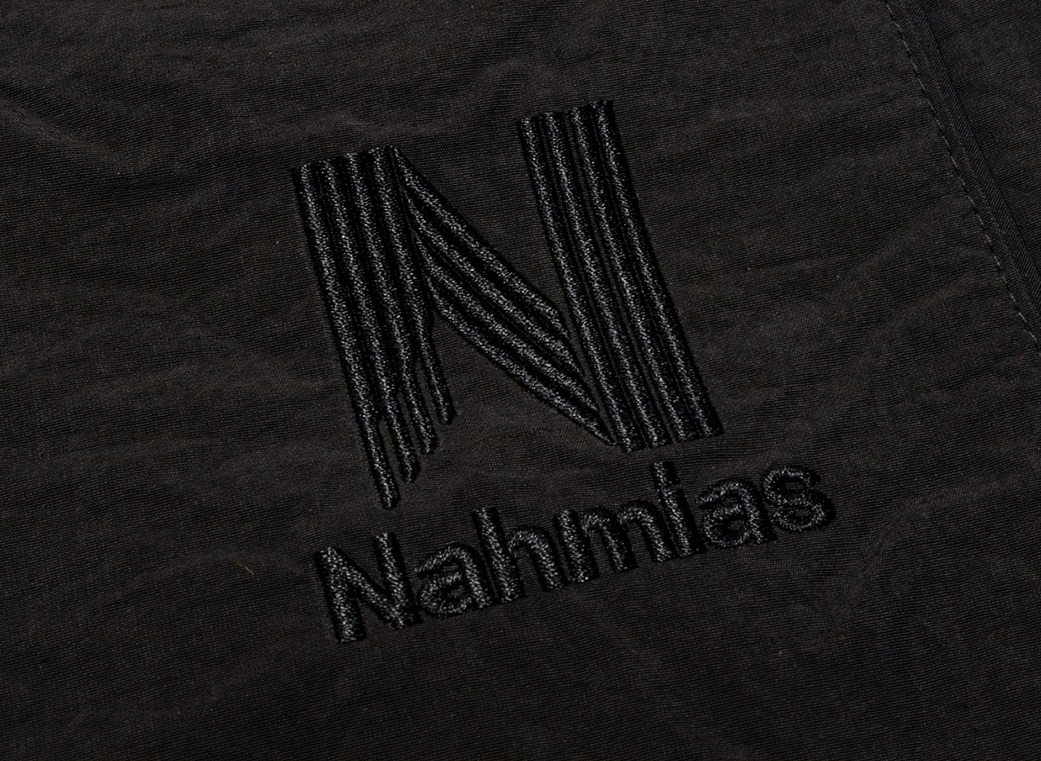 Nahmias Tonal Warm Up Pant in Black, men's black warm up pants, view 2