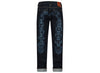 Evisu Monogram Daicock Discharged Print Slim Fit Jeans
