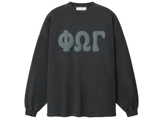 Fear of God Essentials Merch Long Sleeve Tee in Washed Iron Grey