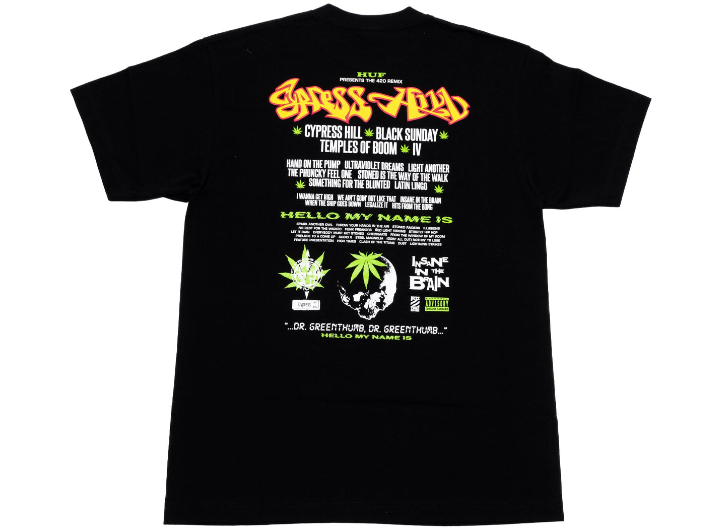 HUF x Cypress Hill Dr Greenthumb S/S Tee xld