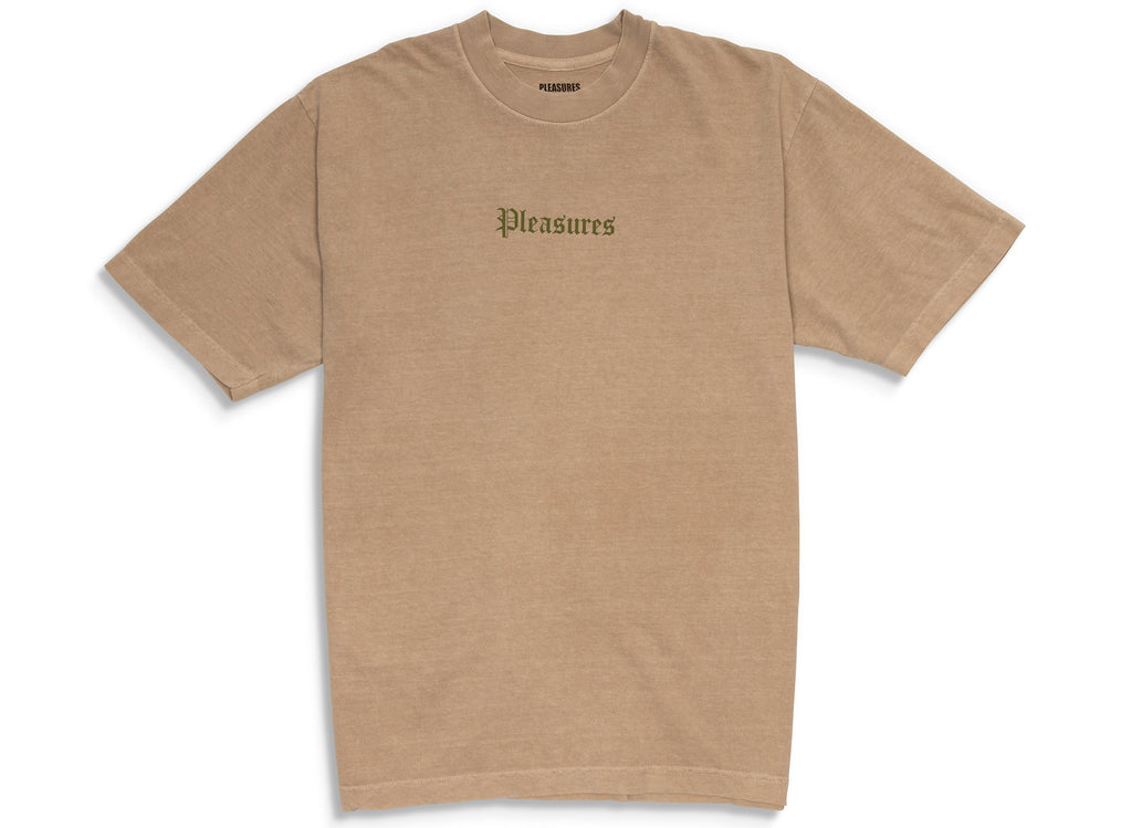 Pleasures Burn Again Tee in Mushroom