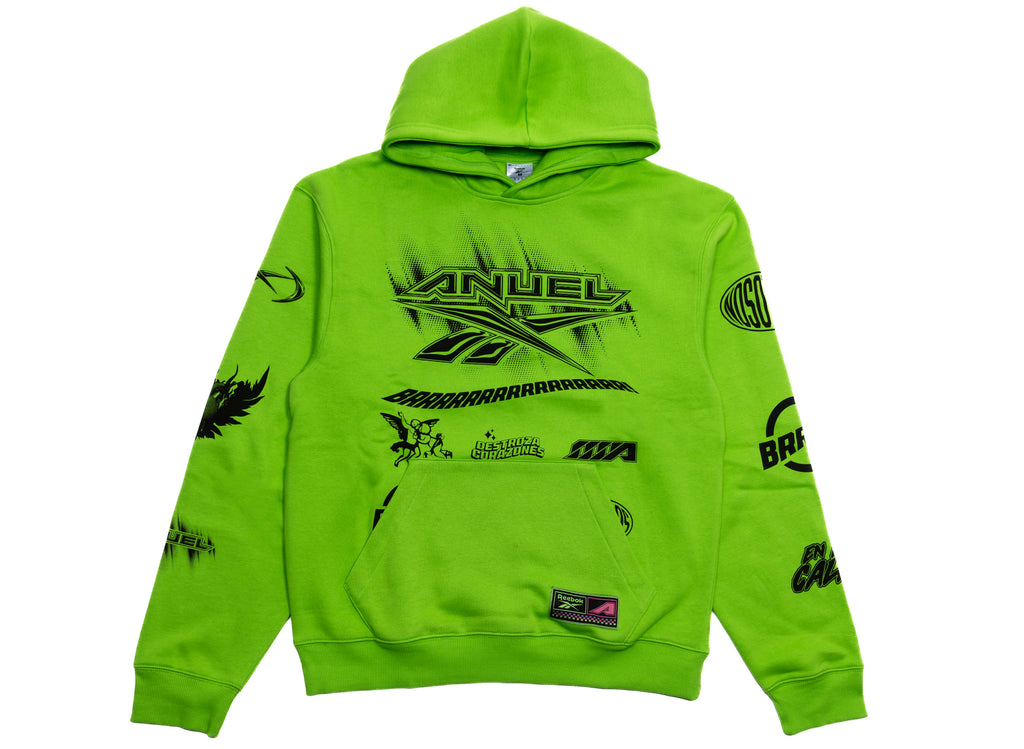 Reebok x ANUEL AA Hoodie in Lime