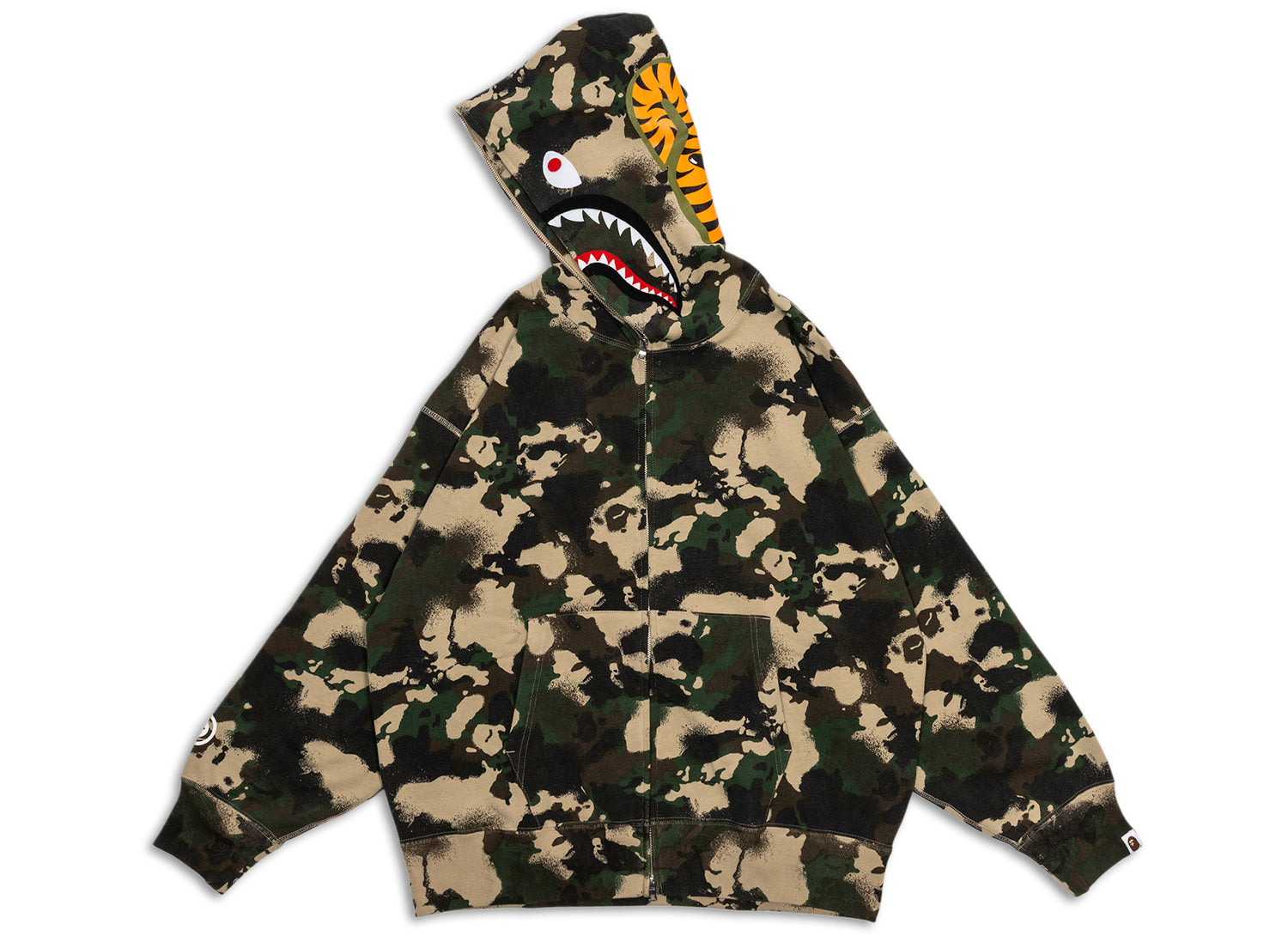 トップス A Bathing Ape GID Shark Camo Hoodie L ONENESS_0072_A-BATHING-