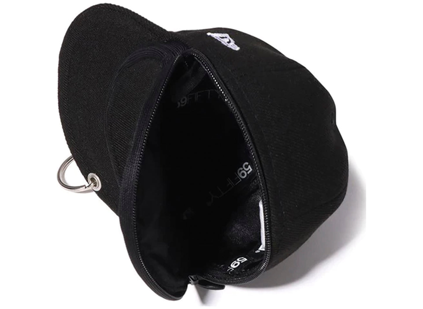 A Bathing Ape College New Era Cap Keychain Eco Bag in Black xld