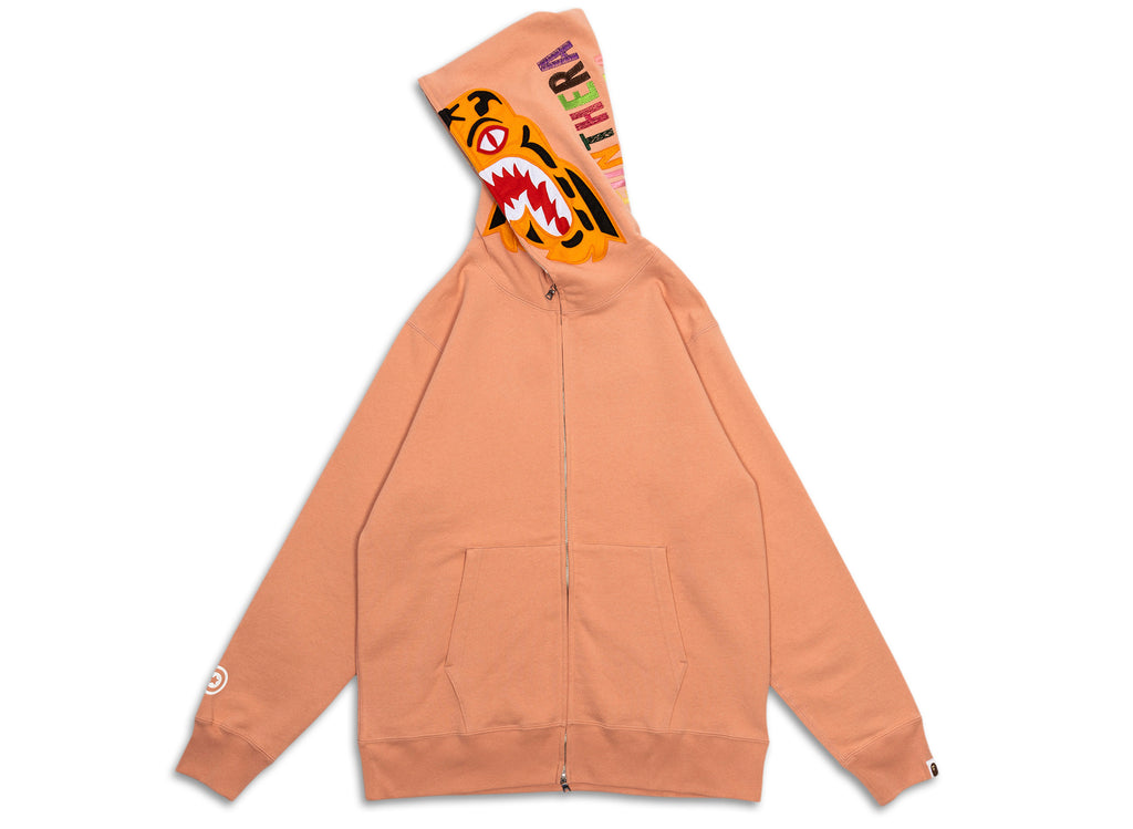 A Bathing Ape Tiger Full Zip Hoodie in Pink