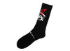 Saint Michael Eye Socks in Black