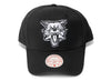 Mitchell & Ness NCAA Kentucky Wildcats Blackout Cat Head Pro Crown Snapback Hat