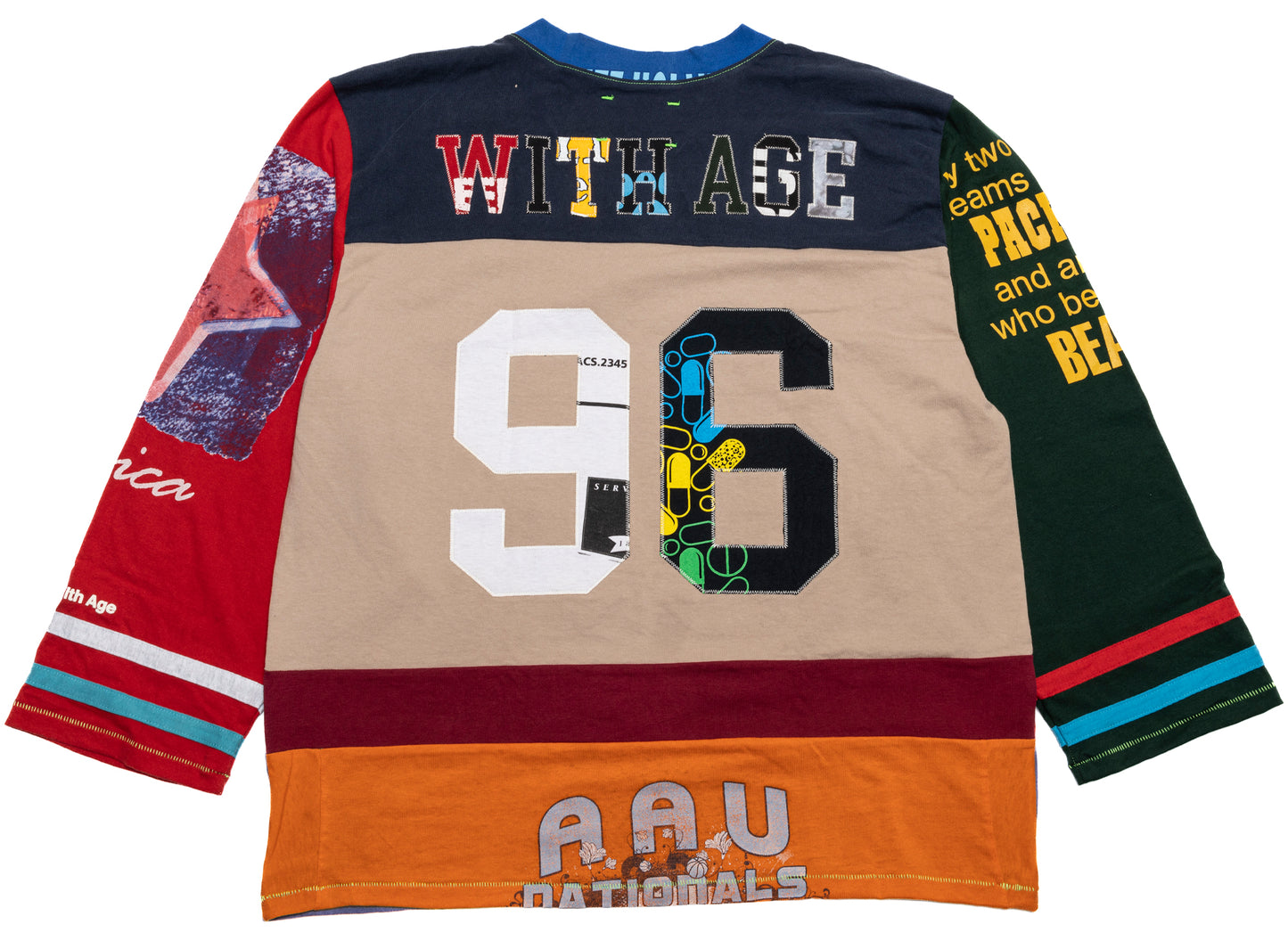 Better With Age Madonna Reconstructed Hockey Jersey in Multi
