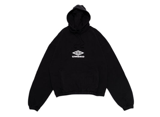 Umbro OG Logo Mask Hoodie in Washed Black