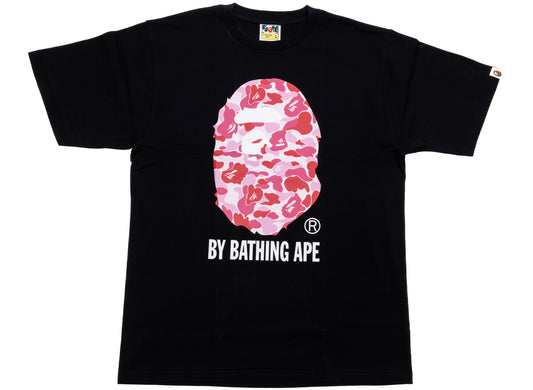 A Bathing Ape ABC Camo by Bathing Ape Tee in Black/Pink