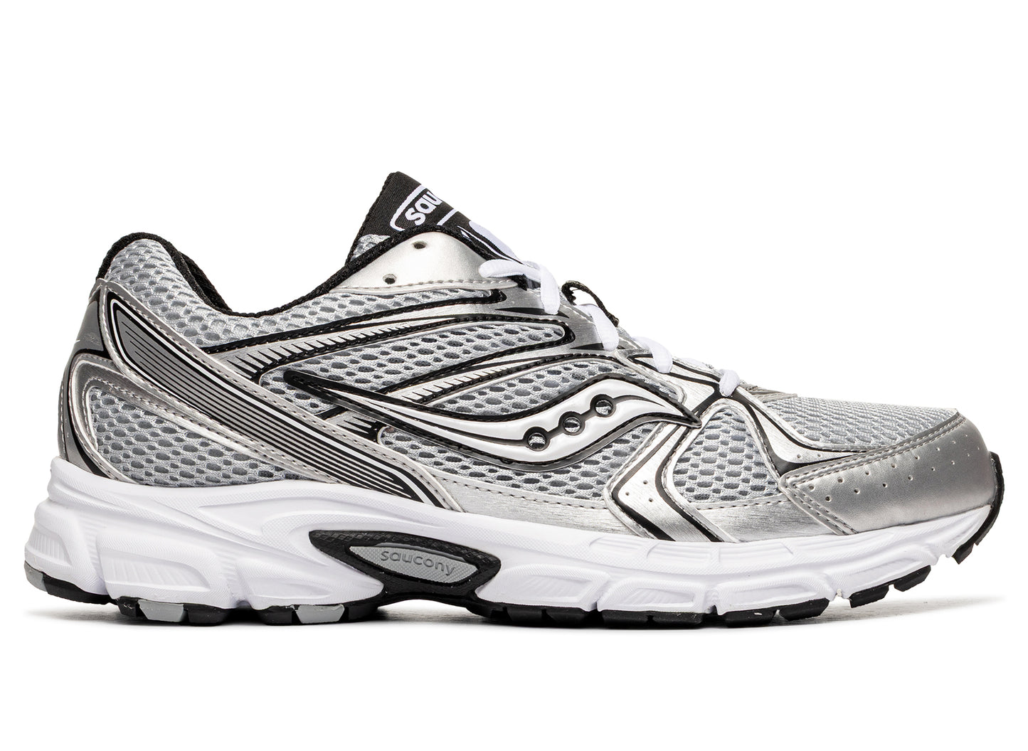 Saucony Ride Millennium en « Argent / Noir »