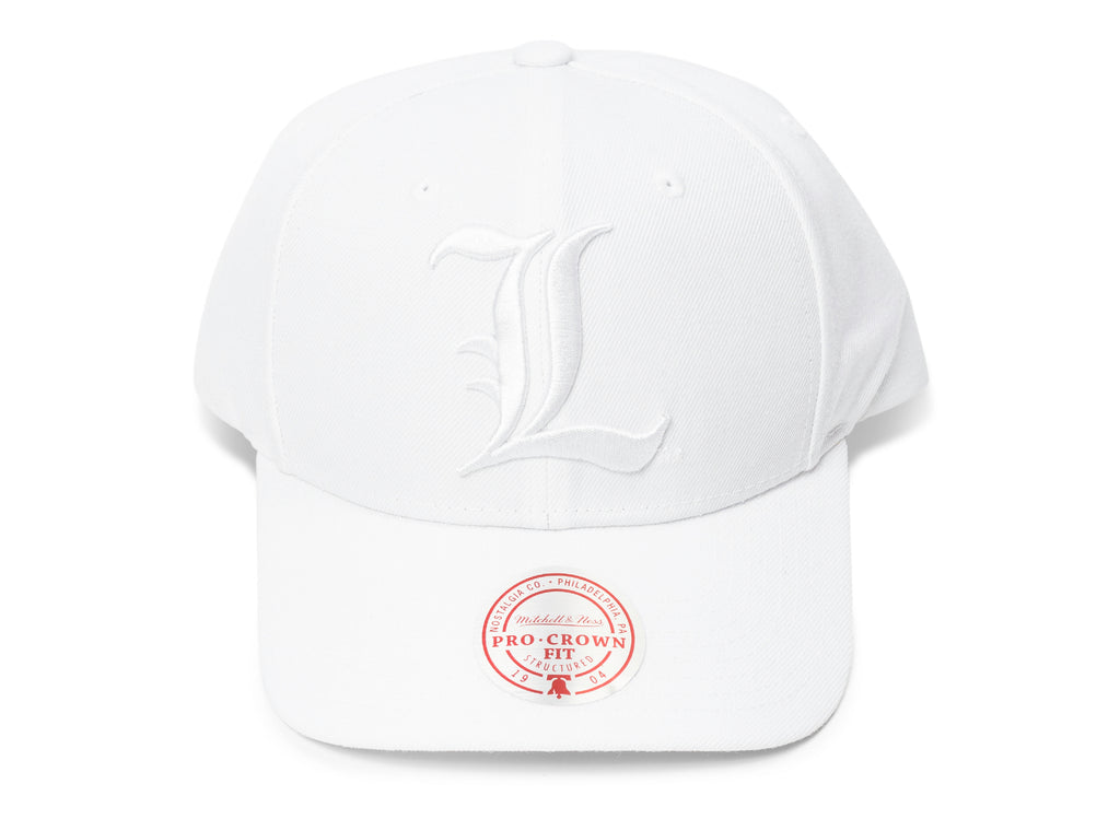 Mitchell & Ness NCAA Louisville Cardinals Scarlet L Logo Pro Crown Snapback